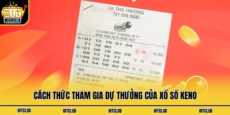 Cơ Cấu Giải Thưởng Keno, Những Thông Tin Người Chơi Cần Biết Cách thức tham gia dự thưởng của xổ số Keno